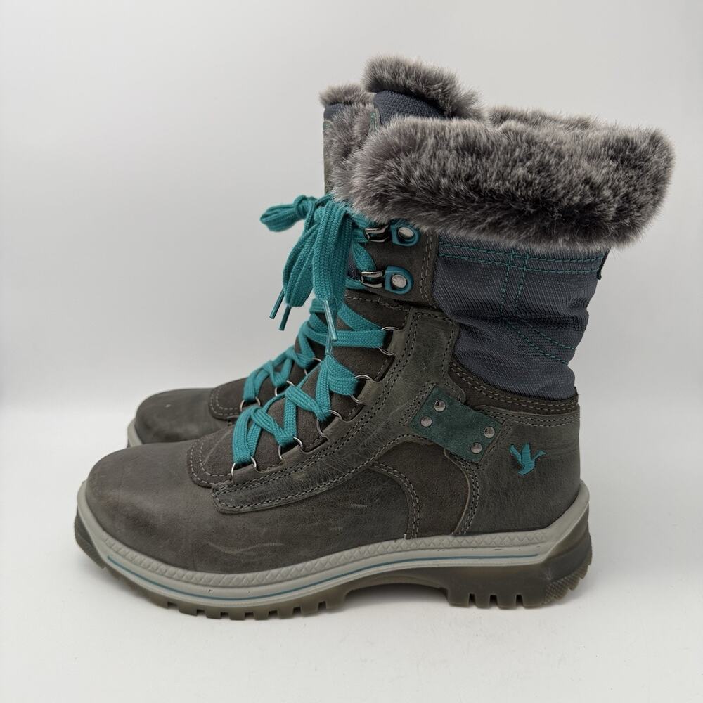 Womens Santana Canada MIO Gray Weatherproof Winter Snow Boots Size 40, 7 US EUC - Picture 4 of 9